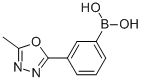structure of CAS# 913836-04-1, B-[3-(5-Methyl-1,3,4-Oxadiazol-2-Yl)Phenyl]-Boronic Acid;3-(5-Methyl-1,3,4-Oxadiazol-2-Yl)Benzeneboronic Acid 97%;3-(5-Methyl-1,3,4-Oxadiazol-2-Yl)Benzeneboronic Acid;3-(5-METHYL-1,3,4-OXADIAZOL-2-YL)PHENYLBORONIC ACID