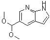 structure of CAS# 913983-17-2, 5-(Dimethoxymethyl)-1H-pyrrolo[2,3-b]pyridine;5-Dimethoxymethyl-1H-pyrrolo[2,3-b]pyridine;MFCD08741524
