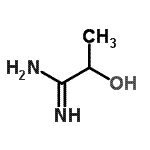 structure of CAS# 91431-03-7, (1Z)-2-Hydroxypropanimidamide;2-hydroxypropanimidamide;2-Hydroxy-propionamidine