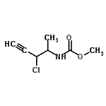 CAS#: 91434-63-8， Methyl (3-chloro-4-pentyn-2-yl)carbamate