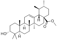 CAS#: 915-32-2， 3-Hydroxy-(3alpha)-urs-12-en-28-oic acid methyl ester