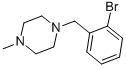 结构式 CAS# 91560-85-9, 1-[(2-溴苯基)甲基]-4-甲基-哌嗪