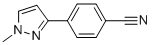 structure of CAS# 915707-41-4, 4-(1-Methyl-1H-Pyrazol-3-Yl)-Benzonitrile;4-(1-Methyl-1H-Pyrazol-3-Yl)Benzonitrile 97%;4-(1-Methyl-1H-Pyrazol-3-Yl)Benzonitrile