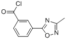 structure of CAS# 915707-46-9, 3-(3-Methyl-1,2,4-Oxadiazol-5-Yl)-Benzoylchloride