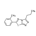 CAS#: 915909-74-9， 6-(2-Methylphenyl)-3-propyl[1,2,4]triazolo[3,4-b][1,3,4]thiadiazole
