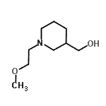 结构式 CAS# 915921-51-6, [1-(2-甲氧基乙基)-3-哌啶基]甲醇