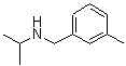 结构式 CAS# 915922-51-9, N-(3-甲基苄基)-2-丙胺