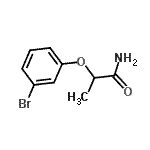 结构式 CAS# 915923-02-3, 2-(3-溴苯氧基)丙酰胺