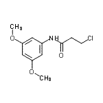 结构式 CAS# 915923-51-2, 3-氯-N-(3,5-二甲氧基苯基)丙酰胺
