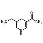CAS#: 91670-75-6， 1-(5-Ethyl-1,4,5,6-tetrahydro-3-pyridinyl)ethanone