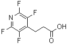 结构式 CAS# 916792-08-0, 3-(2,3,5,6-四氟-4-吡啶基)丙酸