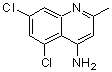 structure of CAS# 917562-03-9, 5,7-Dichloro-2-methyl-4-quinolinamine;4-Amino-5,7-dichloro-2-methyl quinoline