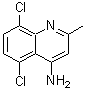 structure of CAS# 917562-04-0, 5,8-Dichloro-2-methyl-4-quinolinamine;4-Amino-5,8-dichloroquinaldine
