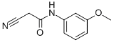 structure of CAS# 91818-29-0, 2-Cyano-N-(3-Methoxy-Phenyl)-Acetamide;2-Cyano-N-(3-Methoxyphenyl)Ethanamide;Am-879/12270589;Oprea1_025665