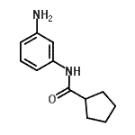 结构式 CAS# 919800-19-4, N-(3-氨基苯基)环戊烷甲酰胺