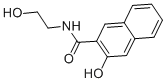 结构式 CAS# 92-80-8, 3-羟基-N-(2-羟基乙基)-2-萘甲酰胺