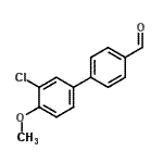 CAS#: 92103-16-7， 4-(3-chloro-4-methoxy-phenyl)benzaldehyde