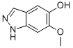 structure of CAS# 92224-23-2, 5-Hydroxy-6-Methoxy-(1H)Indazole