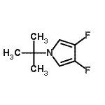 CAS#: 92236-89-0， 3,4-Difluoro-1-(2-methyl-2-propanyl)-1H-pyrrole