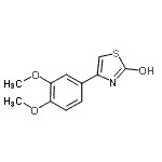 CAS#: 92288-69-2， 4-(3,4-dimethoxyphenyl)thiazol-2-ol