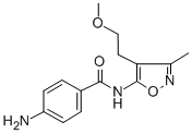 CAS#: 92440-49-8， 5-(P-Aminobenzamido)-4-(2-Methoxyethyl)-3-Methylisoxazole