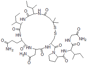 CAS#: 92444-08-1， (SP-4-2)-1-(3-Mercapto-3-methylbutanoic acid)-2-L-leucine-Oxytocin
