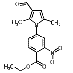 CAS 登录号：924967-72-6， 乙基4-(3-甲酰基-2,5-二甲基-1H-吡咯-1-基)-2-硝基苯甲酸酯