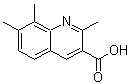 structure of CAS# 92513-34-3, 2,7,8-Trimethyl-3-quinolinecarboxylic acid;7,8-Dimethyl quinaldine-3-carboxylic acid;7,8-Dimethylquinaldine-3-carboxylic acid