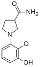 CAS#: 925233-25-6， 1-(2-Chloro-3-Hydroxyphenyl)-3-Pyrrolidinecarboxamide