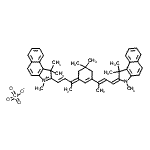 CAS 登录号：92569-99-8， 2-[(1E,3E)-3-{5,5-二甲基-3-[(2E,4E)-4-(1,1,3-三甲基-1,3-二氢-2H-苯并[e]吲哚-2-亚基)-2-丁烯-2-基]-2-环己烯-1-亚基}-1-丁烯-1-基]-1,1,3-三甲基-1H-苯并[e]吲哚鎓高氯酸盐