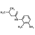 结构式 CAS# 926237-37-8, N-(3-氨基-2-甲基苯基)-3-甲基丁烷酰胺