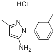 结构式 CAS# 92721-83-0, 3-甲基-1-(3-甲基苯基)-1H-吡唑-5-胺盐酸盐