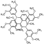 structure of CAS# 927396-01-8, (6,6'-Dimethoxy-2,2'-biphenyldiyl)bis[bis(3,4,5-trimethoxyphenyl)phosphine];