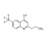 structure of CAS# 927800-87-1, 2-Propyl-6-(trifluoromethyl)-4-quinolinol;2-Propyl-6-trifluoromethyl-4-quinolinol;2-Propyl-6-trifluoromethylquinoline-4-ol;4-Hydroxy-2-n-propyl-6-trifluoromethylquinoline