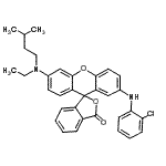CAS#: 92814-52-3， 2'-[(2-Chlorophenyl)amino]-6'-[ethyl(3-methylbutyl)amino]-3H-spiro[2-benzofuran-1,9'-xanthen]-3-one
