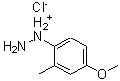 structure of CAS# 93048-16-9, (4-Methoxy-2-methylphenyl)hydrazinium chloride;4-METHOXY-2-METHYLPHENYLHYDRAZINE HYDROCHLORIDE;4-methoxy-2-methylphenylhydrazine, chloride