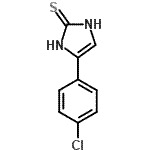 结构式 CAS# 93103-18-5, 4-(4-氯苯基)-1,3-二氢-2H-咪唑-2-硫酮