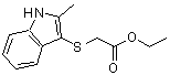 CAS#: 93187-78-1， Ethyl [(2-methyl-1H-indol-3-yl)sulfanyl]acetate