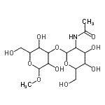 CAS#: 93253-17-9， Methyl 3-O-(2-acetamido-2-deoxyhexopyranosyl)hexopyranoside