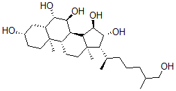 CAS#: 93368-84-4， 5Alpha-Cholestane-3beta,6beta,7alpha,15alpha,16beta,26-Hexaol