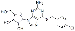 CAS#: 93408-07-2， 2-[2-Amino-6-[(4-Chlorophenyl)Methylsulfanyl]Purin-9-Yl]-5-(Hydroxymethyl)Oxolane-3,4-Diol
