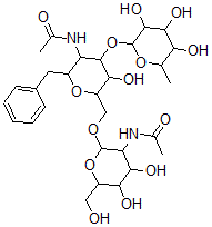 CAS#: 93414-07-4， Benzyl 2-Acetamido-6-O-(2-Acetamido-2-Deoxy-beta-Glucopyranosyl)-2-Deoxy-3-O-beta-Fucopyranosyl-alpha-Galactopyranoside
