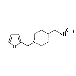 structure of CAS# 934570-57-7, 1-[1-(2-Furylmethyl)-4-piperidinyl]-N-methylmethanamine;{[1-(2-furylmethyl)(4-piperidyl)]methyl}methylamine;MFCD09966159;N-{[1-(2-Furylmethyl)piperidin-4-yl]methyl}-N-methylamine