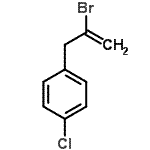 结构式 CAS# 93507-53-0, 1-(2-溴-2-丙烯-1-基)-4-氯苯