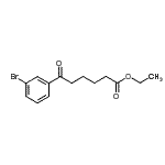structure of CAS# 93568-69-5, Ethyl 6-(3-bromophenyl)-6-oxohexanoate;ethyl 6-(3-bromophenyl)-6-oxohexanoate