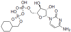 CAS#: 93605-02-8， P(1)-(1-Cyclohexylmethyl)-P(2)-(1-beta-Arabinofuranosylcytosin-5'-Yl)Pyrophosphate