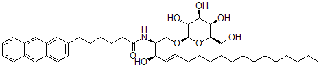 CAS#: 93620-54-3， 6-Anthracen-2-yl-N-[(E,2S,3R)-3-hydroxy-1-[(2R,3R,4S,5R,6R)-3,4,5-trihydroxy-6-(hydroxymethyl)oxan-2-yl]oxyoctadec-4-en-2-yl]hexanamide