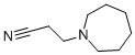 structure of CAS# 937-51-9, Hexahydro-1H-azepine-1-propionitrile;3-(1-Azepanyl)Propanenitrile;3-(Azepan-1-Yl)Propionitrile;Brn 0110501