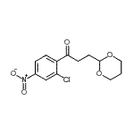 结构式 CAS# 937040-35-2, 1-(2-氯-4-硝基苯基)-3-(1,3-二恶烷-2-基)-1-丙酮