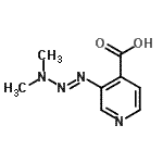CAS#: 93772-12-4， 3-[(1E)-3,3-Dimethyl-1-triazen-1-yl]isonicotinic acid